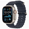 Apple Watch Ultra 2 (2024) 49mm Natural Titanium Case with Ocean Band Navy