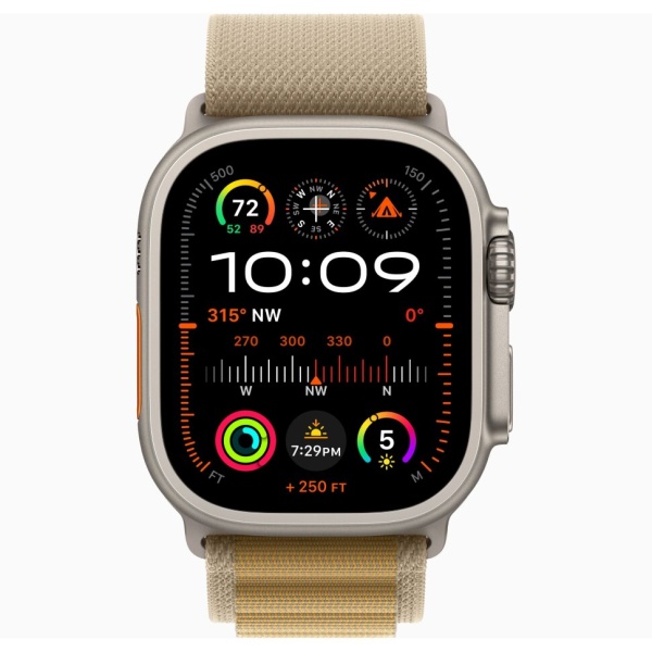 Apple Watch Ultra 2 (2024) 49mm Natural Titanium Case with Alpine Loop Tan